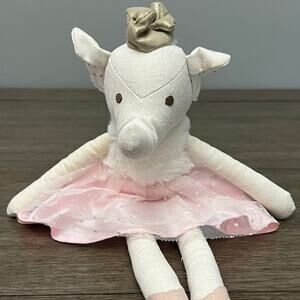 Orange Tree Kids Cream Elephant Ballerina in‎ Pink Tutu Doll